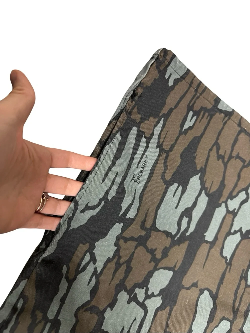 Vintage 80s/90s Chevrolet Camo Hunting Overpants Men’s SZ Large Deer Tree Bark